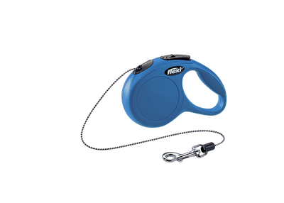 Flexi Поводок-рулетка Classic трос XS (3 м; до 8 кг) синий