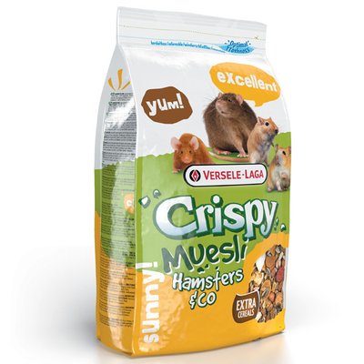 Versele-Laga Crispy Muesli Hamster Верселя-лага кріспі МЮСЛІ ХОМЯК корм для хом'яків, щурів, мишей, піщанок, 1 кг