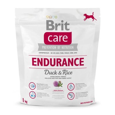 Brit Care Endurance - Сухой корм для активных собак всех пород 1 кг (утка и рис)