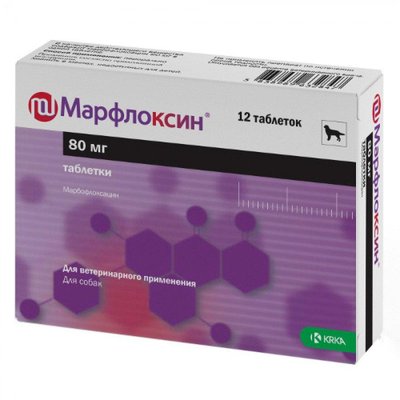 Marfloxin (Марфлоксин) для собак таблетки 80 мг