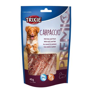 Ласощі для собак Trixie PREMIO Carpaccio 40 г (качка і риба)