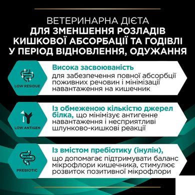 Purina Pro Plan Veterinary Diets EN GASTROINTESTINAL - Лікувальний сухий корм для кішок при порушеннях функцій шлунково-кишкового тракту 1,5 кг