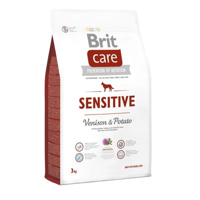 Brit Care Sensitive Venison & Potato - Сухой корм для собак с чувствительным пищеварением 3 кг (оленина и картофель)