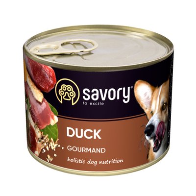 Savory корм для дорослих собак 200г (качка)