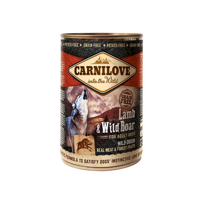 Carnilove Lamb & Wild Boar Вологий корм для собак 400 г (ягня та кабан)