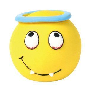 Игрушка для собак Trixie Смайлик d=6 см, с пищалкой, набор 4 шт. (латекс, игрушки в ассортименте)
