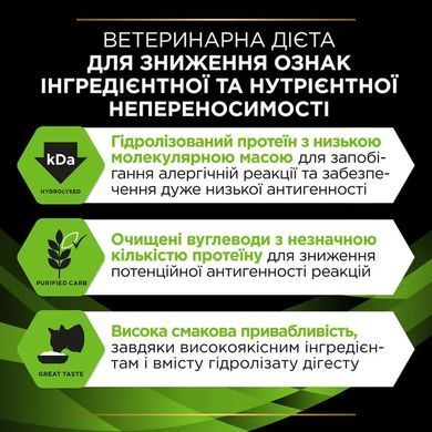 Purina Pro Plan Veterinary Diets HA HYPOALLERGENIC - Лікувальний сухий корм для кішок при алергічних реакціях 325 г