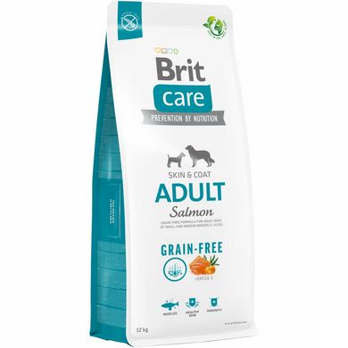 Brit Care Dog Grain-free Adult - Сухой корм для собак малых и средних пород беззерновой 12 кг (лосось)