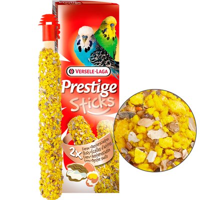 Versele-Laga Prestige Sticks Budgies Eggs&Oyster Shells ВЕРСЕЛЕ-ЛАГА ЯЙЦА И РАКОВИНЫ УСТРИЦ лакомство для волнистых попугаев