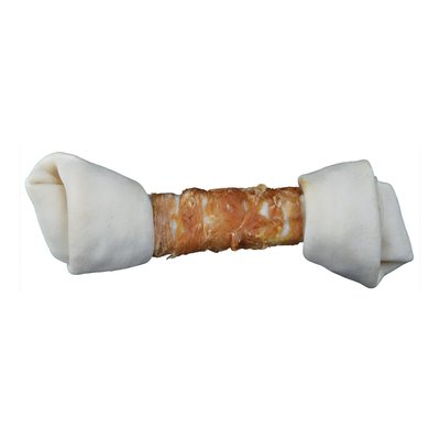 Ласощі для собак Trixie Кістка для чищення зубів з куркою Denta Fun 25 см 220 г