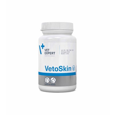 VetoSkin добавка для собак та кішок 60 капсул - VetExpert