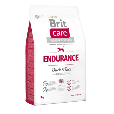 Brit Care Endurance - Сухой корм для активных собак всех пород 3 кг (утка и рис)