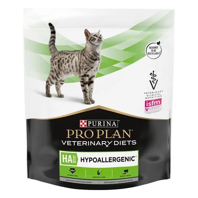 Purina Pro Plan Veterinary Diets HA HYPOALLERGENIC - Лечебный сухой корм для кошек при аллергических реакциях 325 г