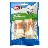 Лакомство для собак Trixie Кость для чистки зубов Denta Fun с курицей 11 см, 70 г / 2 шт