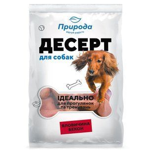 Ласощі для собак Природа Десерт &laquo;Яловичина-бекон&raquo; 550 г