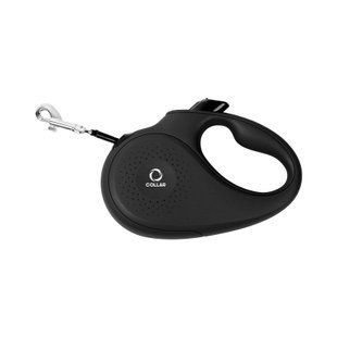 Collar Поводок-рулетка CoLLaR - L до 50 кг, лена 5 метров, черный