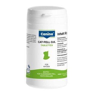 Canina Cat-Fell O.K. - Вітаміни для котів для здоров'я шкіри та шерсті 100 таблеток