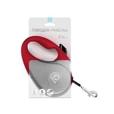 Collar Поводок-рулетка CoLLaR - L до 50 кг, лена 5 метров, черный
