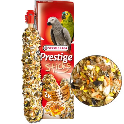 Versele-Laga Prestige Sticks Parrots Nuts & Honey Верселя-лага ГОРІХИ З МЕДОМ ласощі для великих папуг