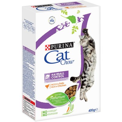 CAT CHOW Hairball - Сухой корм для взрослых кошек, для контроля образования комков шерсти 0,4 кг