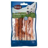 Лакомство для собак Trixie Палочка для чистки зубов Denta Fun с курицей 12 см, 70 г / 6 шт