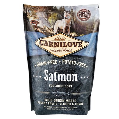 Carnilove Salmon Adult cухой корм для взрослых собак всех пород 1,5 кг (лосось)