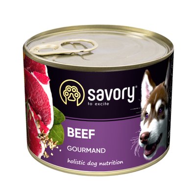 Savory корм корм для взрослых собак 200г (говядина)