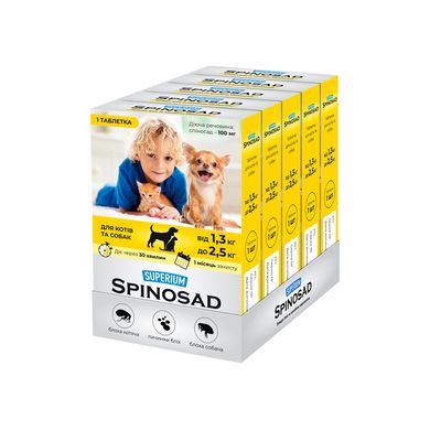 Superium Спиносад таблетка для кошек и собак от 1,3 до 2,5 кг