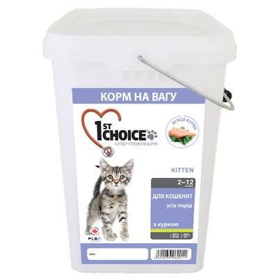 1st Choice Kitten Healthy Start ФЕСТ ЧОЙС КУРИЦА ДЛЯ КОТЯТ сухой суперпремиум корм для котят, Контейнер 5 кг