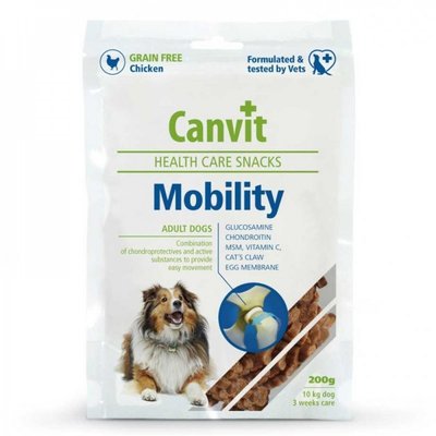 Canvit Mobility Напіввологі ласощі для підтримки і розвитку суглобів у собак, 200 г