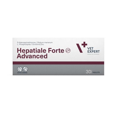 Hepatiale Forte Advanced добавка для собак та котів 30 табеток - VetExpert