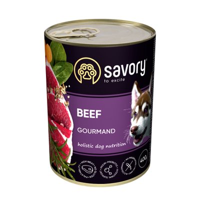 Savory корм для дорослих собак 400г (яловичина)
